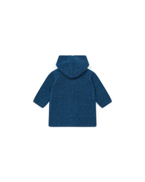 Coat - Miro Blue Baby In knitting foam point - Image principale