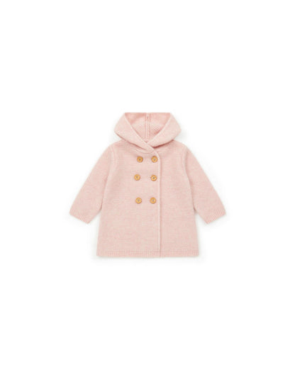 Coat Miro Pink Baby In knitting foam point