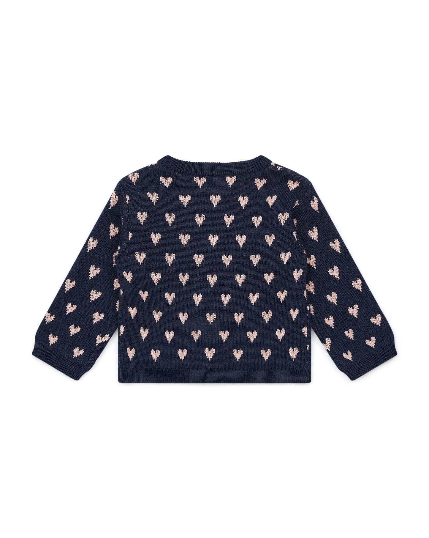 Cardigan - Mon Amour Blue Baby Print hearts