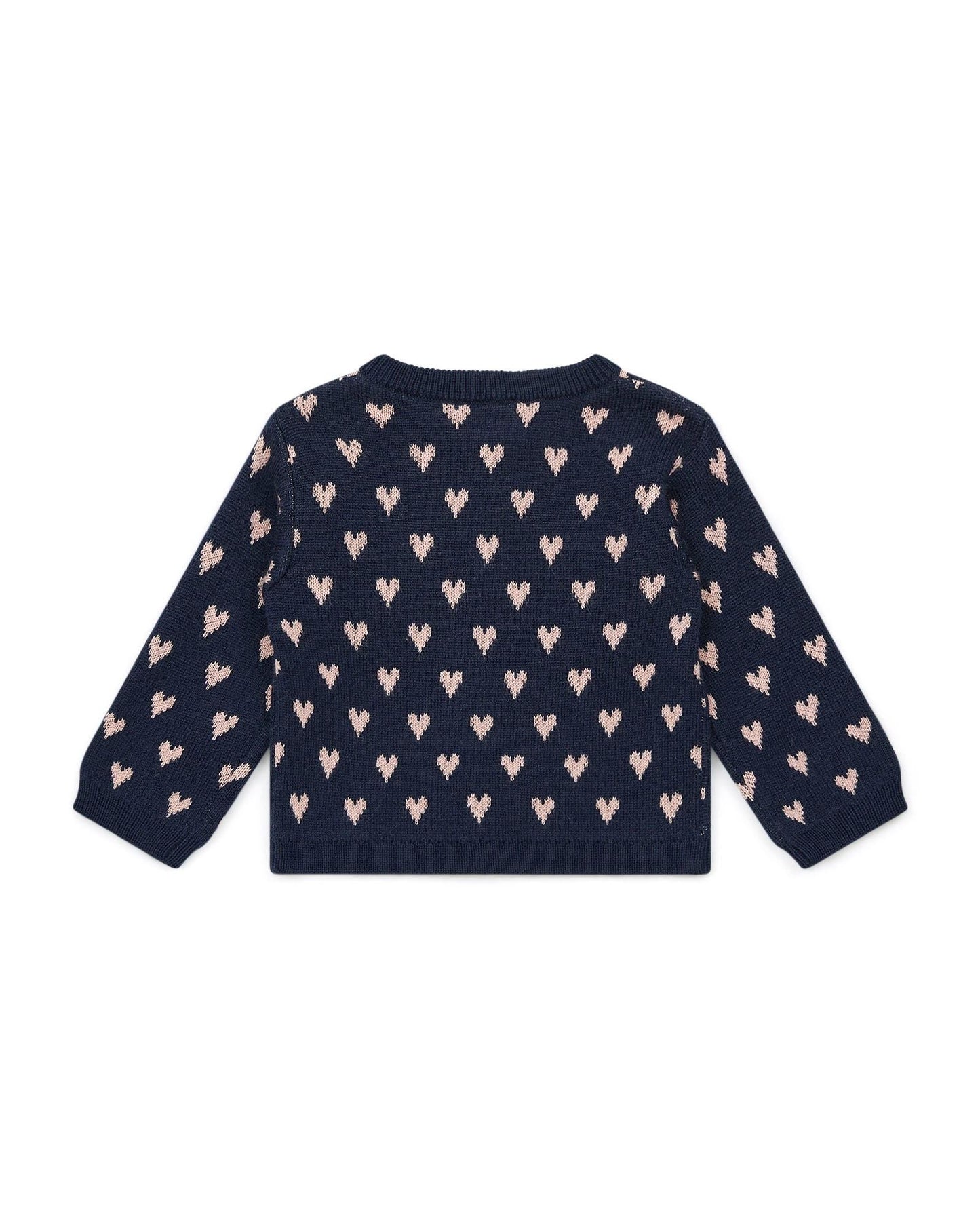 Cardigan - Mylove Blue Baby Print hearts