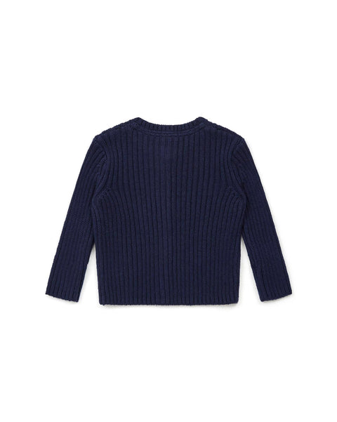 Cardigan - Sheep Blue Baby ribbed - Image principale
