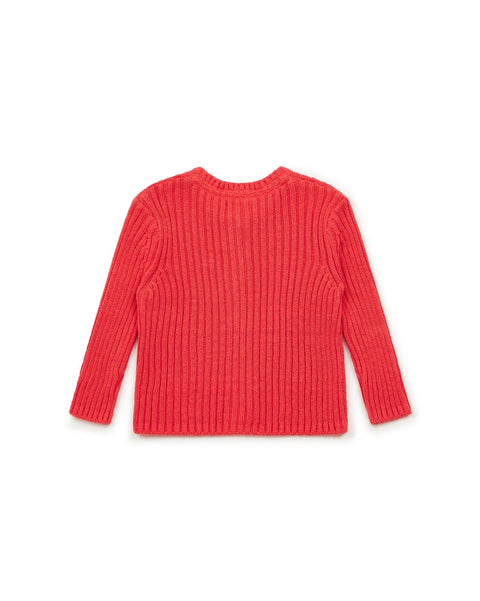 Cardigan - Sheep Pink Baby ribbed - Image principale