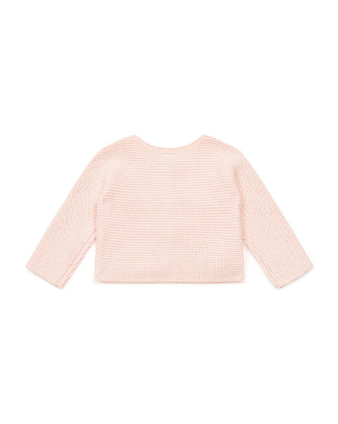 Cardigan - Timousse Pink Baby in Wool and cotton - Image principale