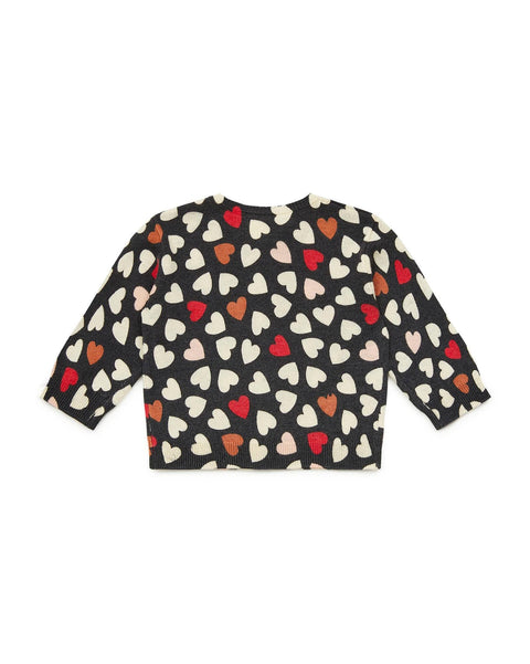 Cardigan - Black Baby knitted Print - Image principale