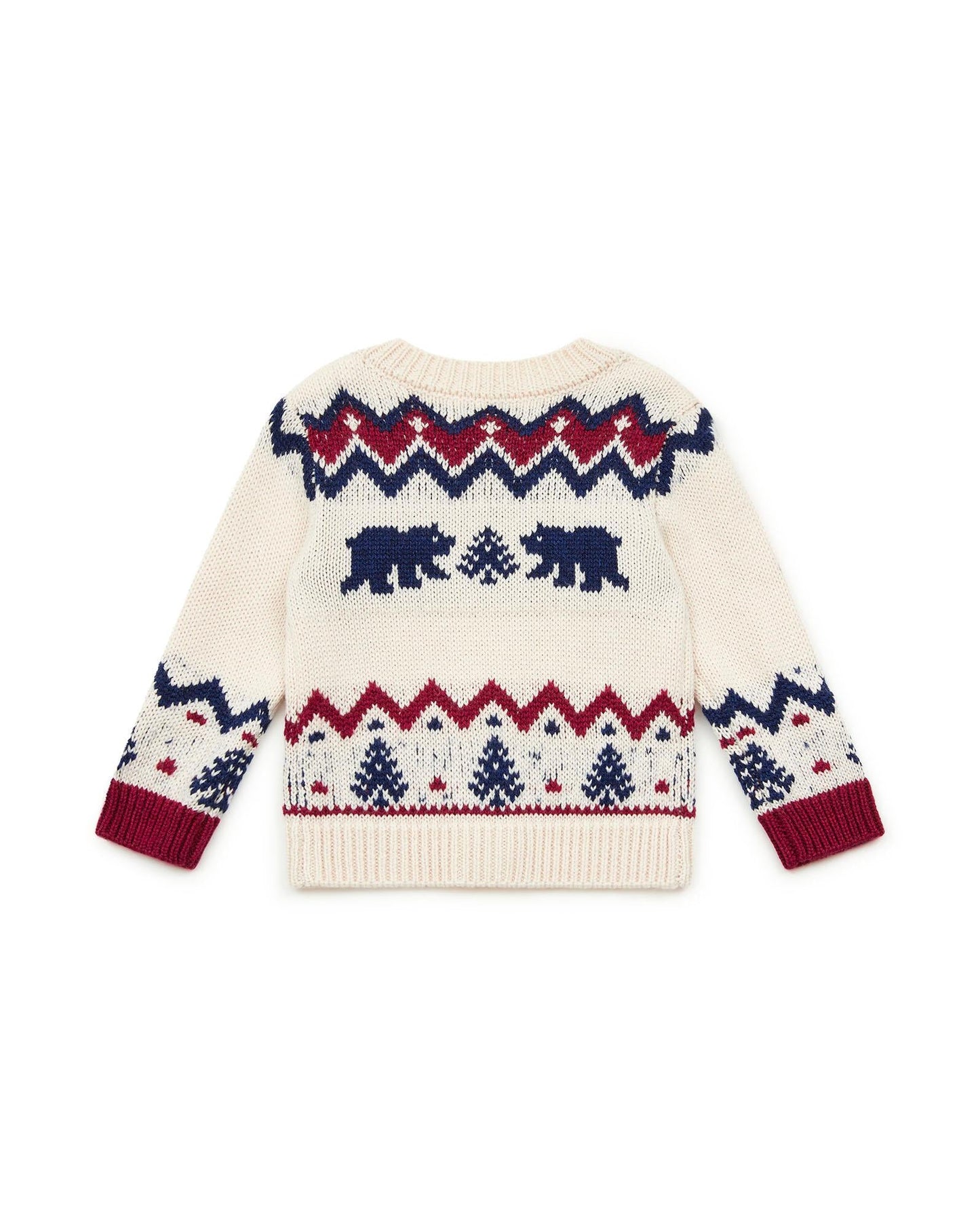 Cardigan Bear Beige Baby knitted
