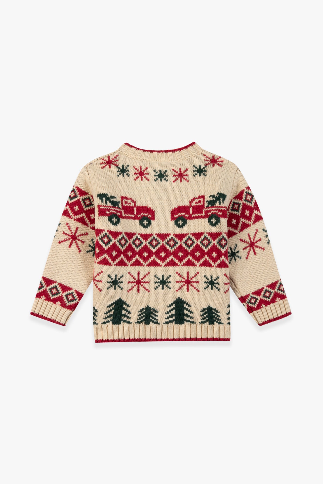 Cardigan - Joel jacquard beige