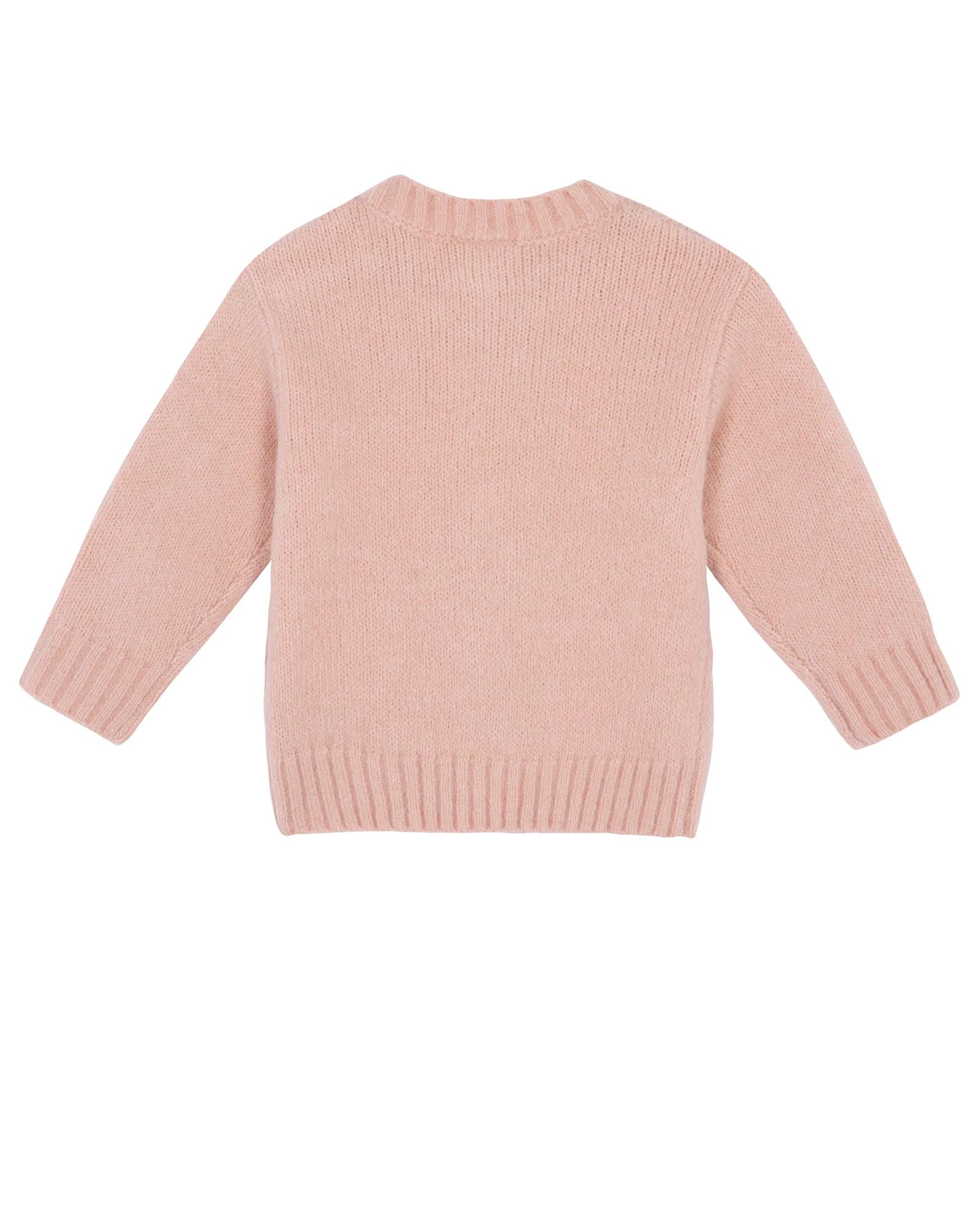 Pull Mistyheart rose Bébé en tricot