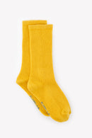 Chaussettes - jaune coton