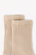 Lot 2 Socks - beige/blue ribs Baby