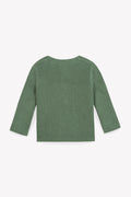 Cardigan - Sheep Green Baby organic cotton