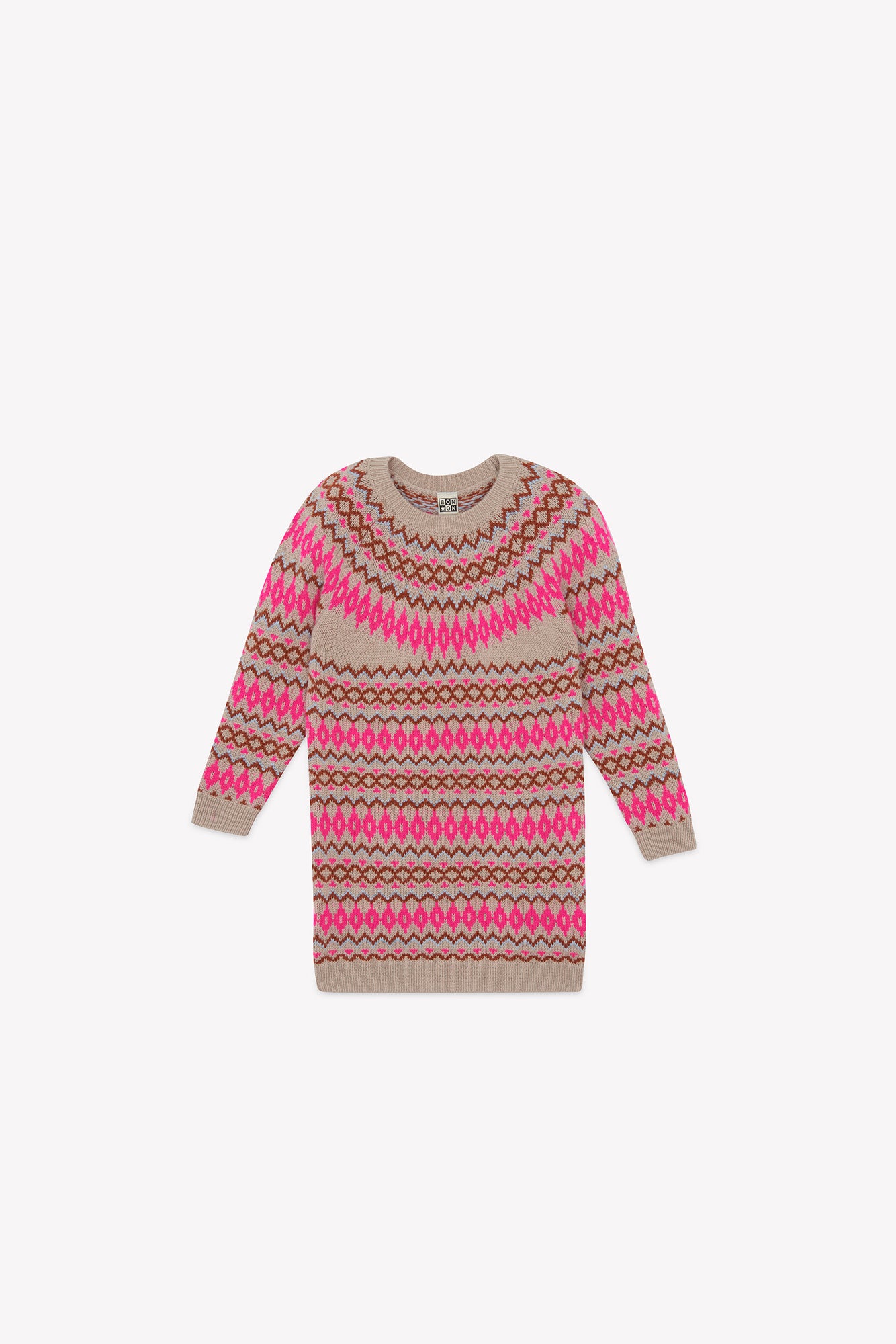 Robe - Jaelys jacquard trico rose