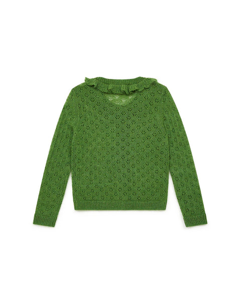 Cardigan - Corolle Green in opening knitting - Image principale