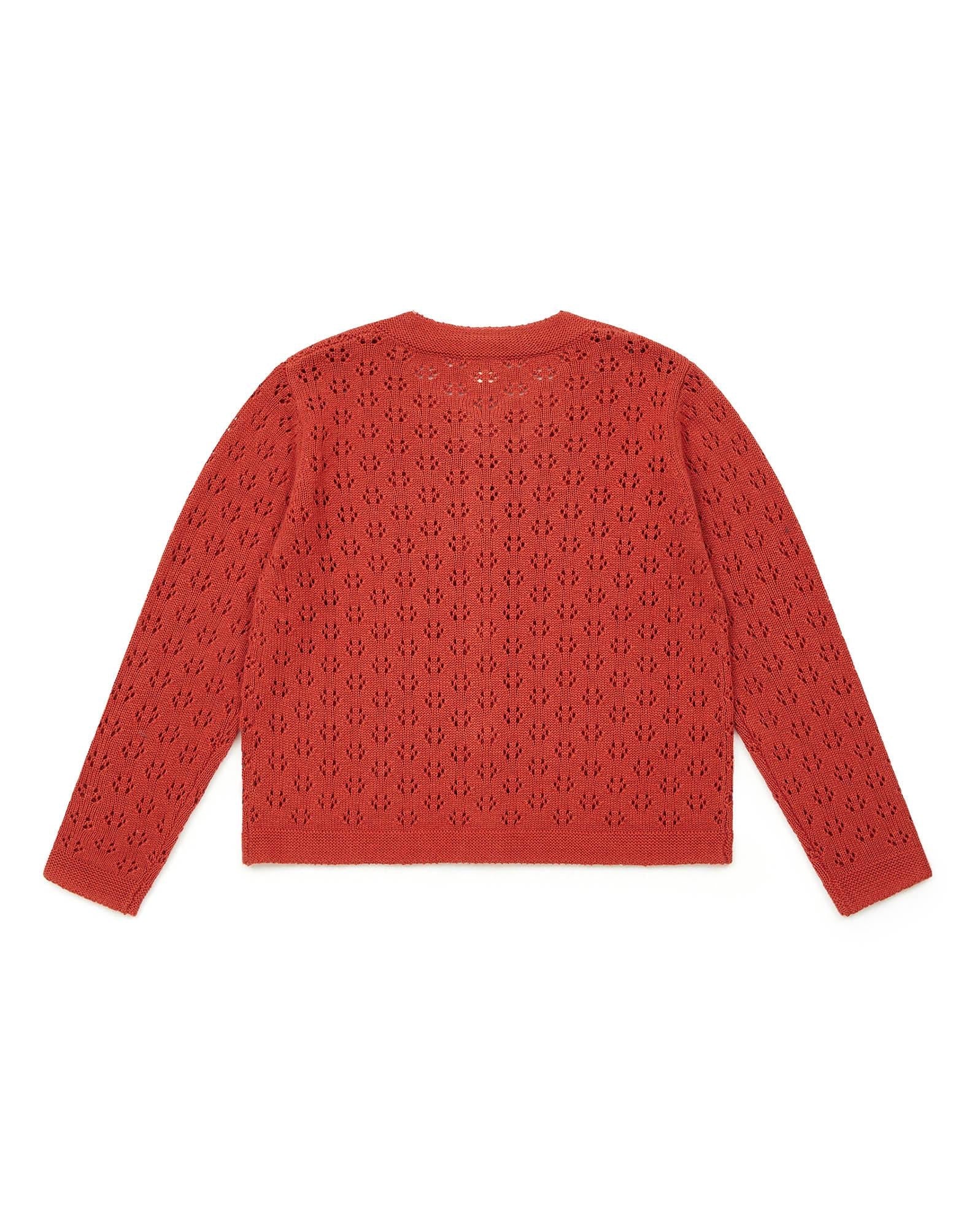 Cardigan Retro rose  en maille