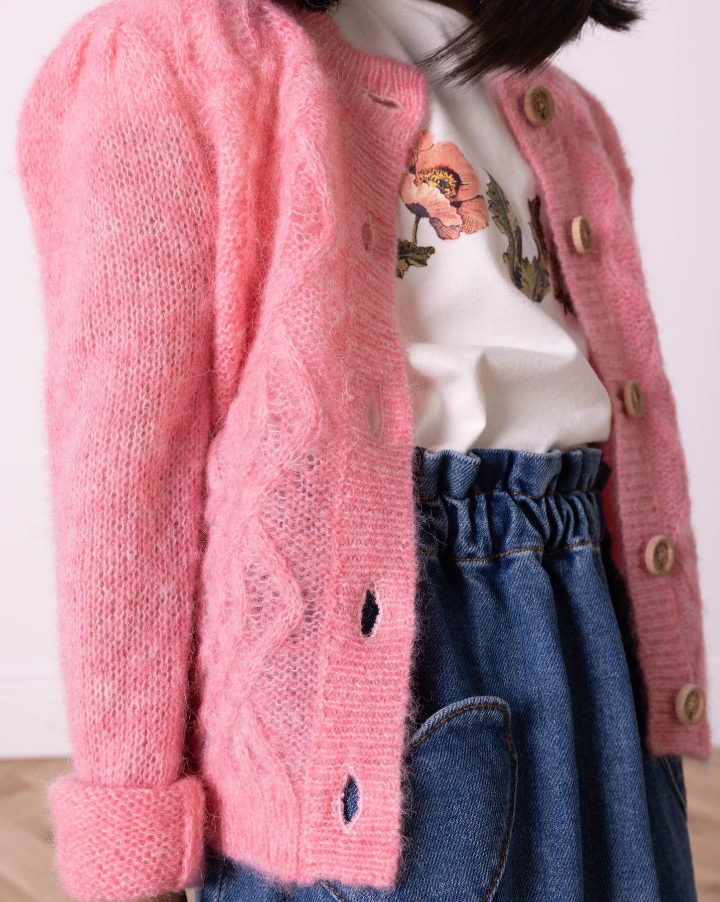 Cardigan Bernard Pink knitted