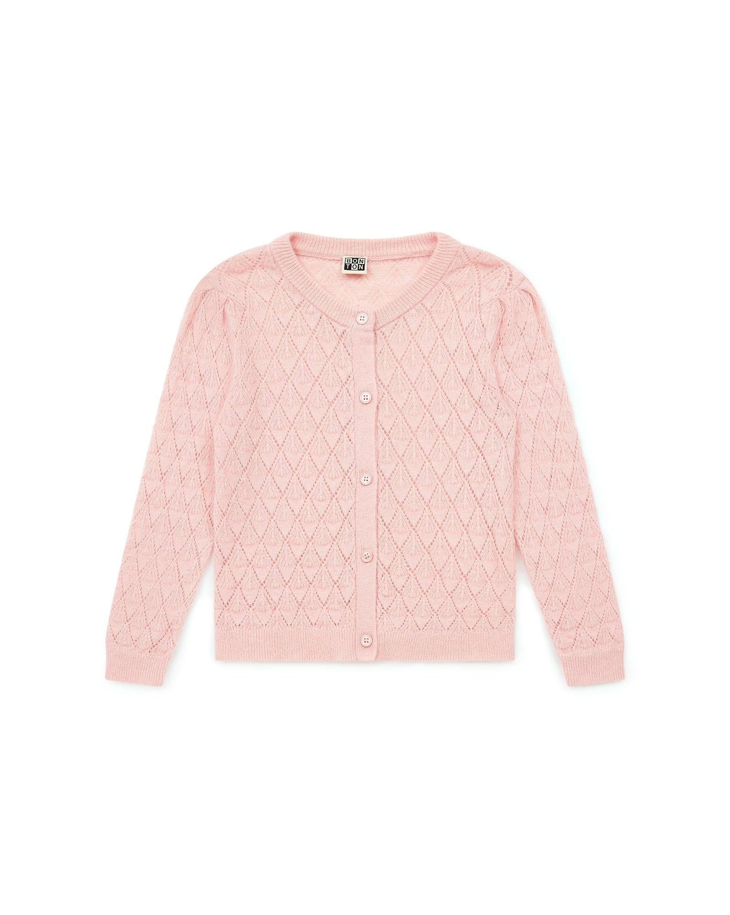 Cardigan Francis Pink in a knit