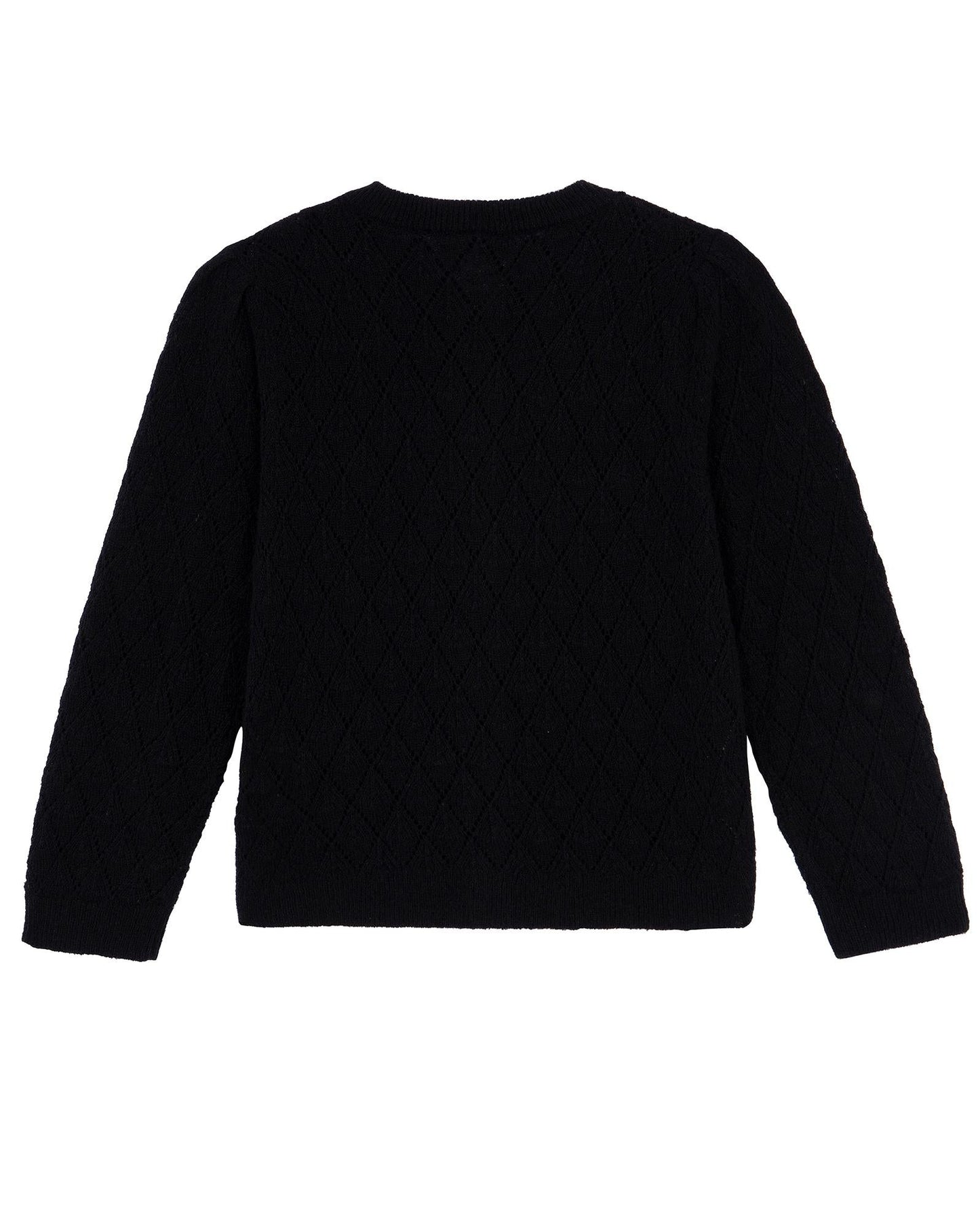 Cardigan - Francis noir en tricot