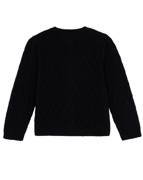 Cardigan - Francis noir en tricot - Image principale