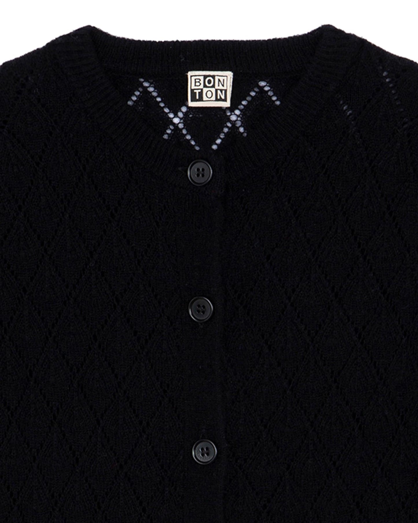 Cardigan Francis Black knitted