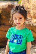 T-shirt - Tubo vert coton organique imprimé seayou