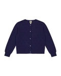 Cardigan - Lilou bleu coton BCI pointelle