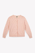 Cardigan - Lilou Pink Cotton BCI Pointelle