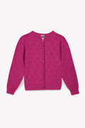 Cardigan - Lilou fuschia cotton bci pointlle