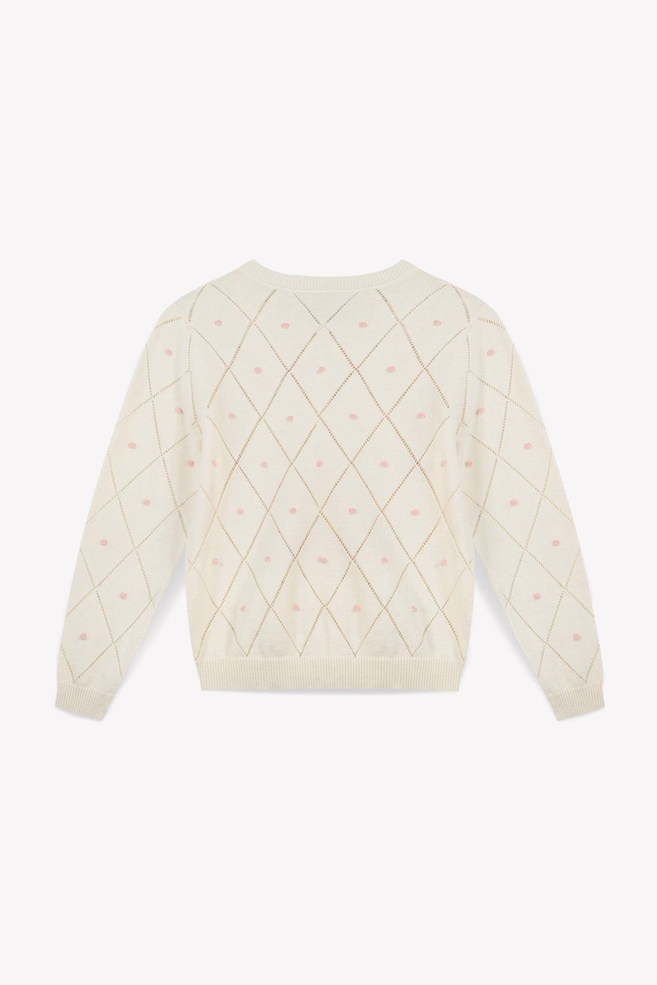 Cardigan - Lilou écru coton fantaisie