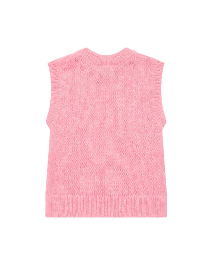 Sweater Sleeveless Bernard Pink Cable