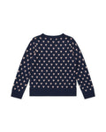 Sweater - Mon Amour Blue in Knitweardouble jacquard