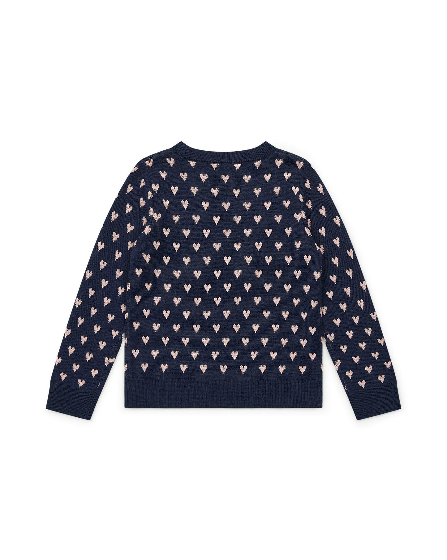 Sweater Mon Amour Blue in Knitweardouble jacquard