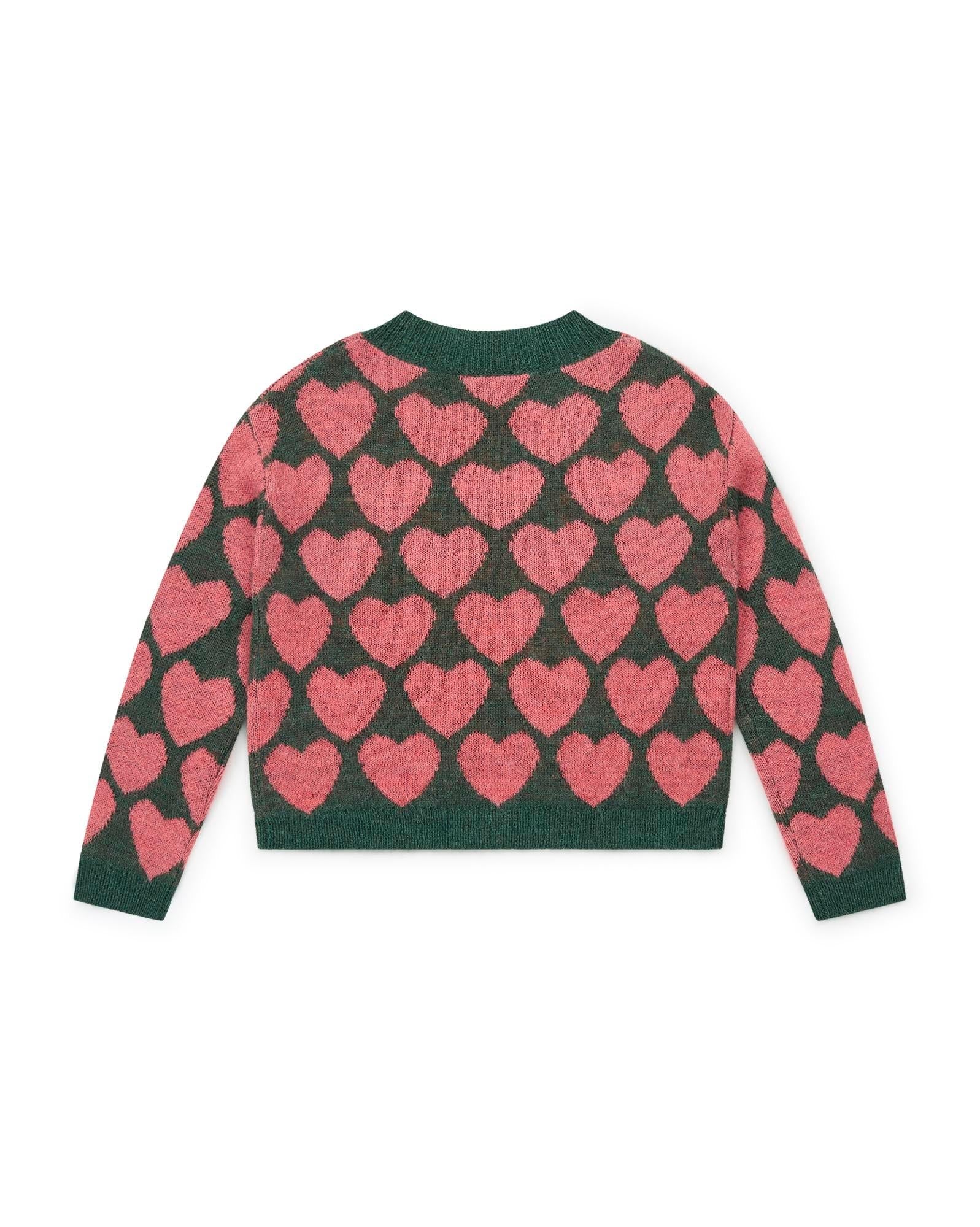 Pull Lovely vert en maille
