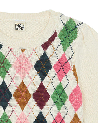 Sweater Scotty Beige in KnitwearIntersia