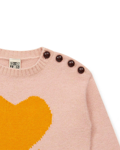 Sweater Mistyheart Pink in a knit