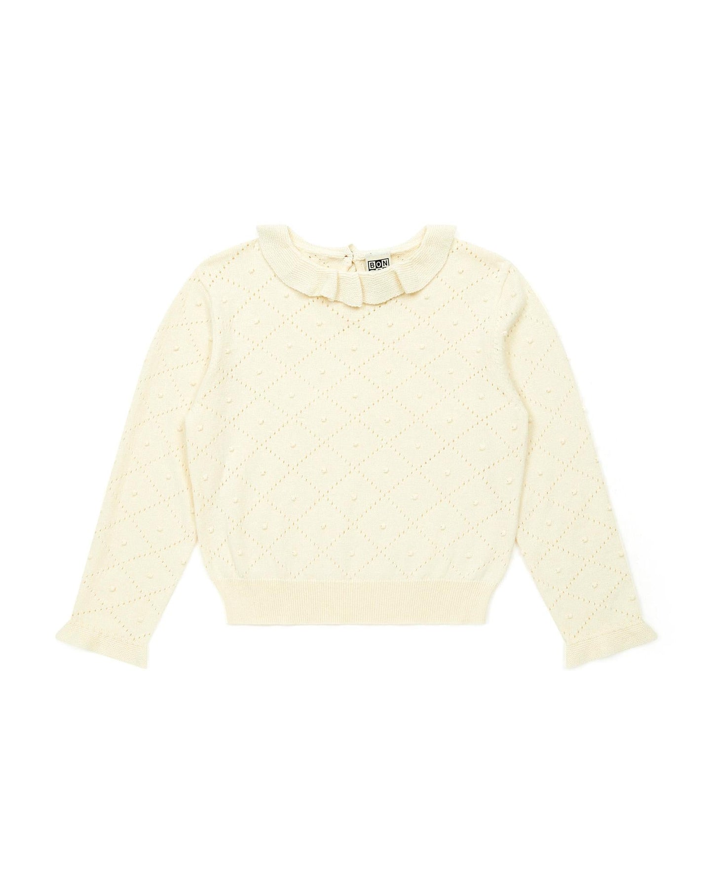 Sweater - Froufrou Beige in opening knitting