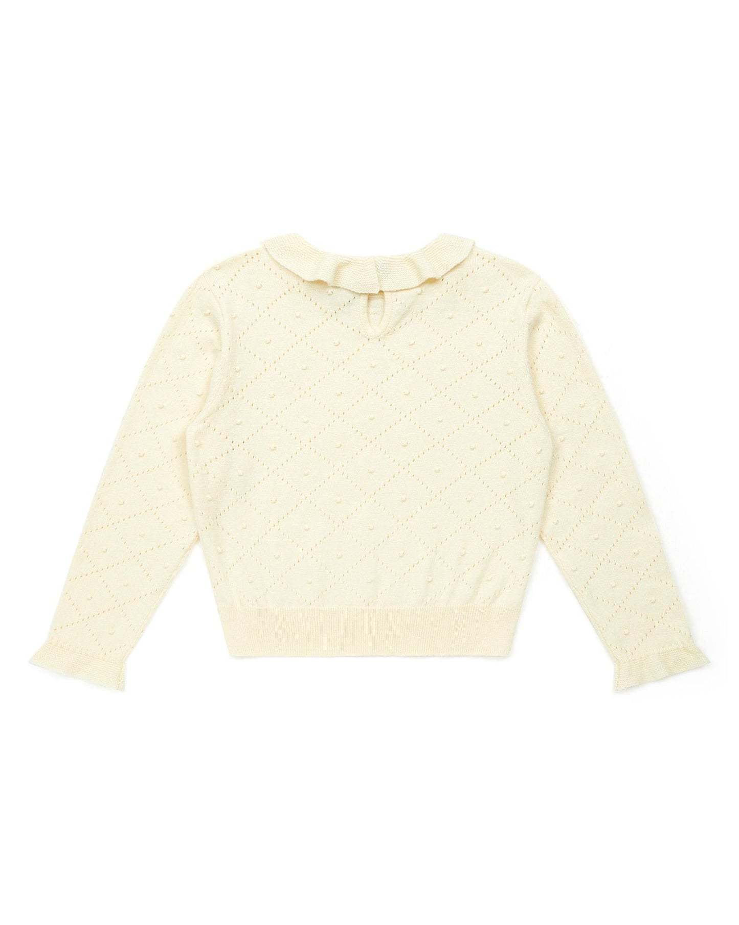 Sweater - Froufrou Beige in opening knitting