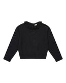 Sweater - Froufrou Black in opening knitting