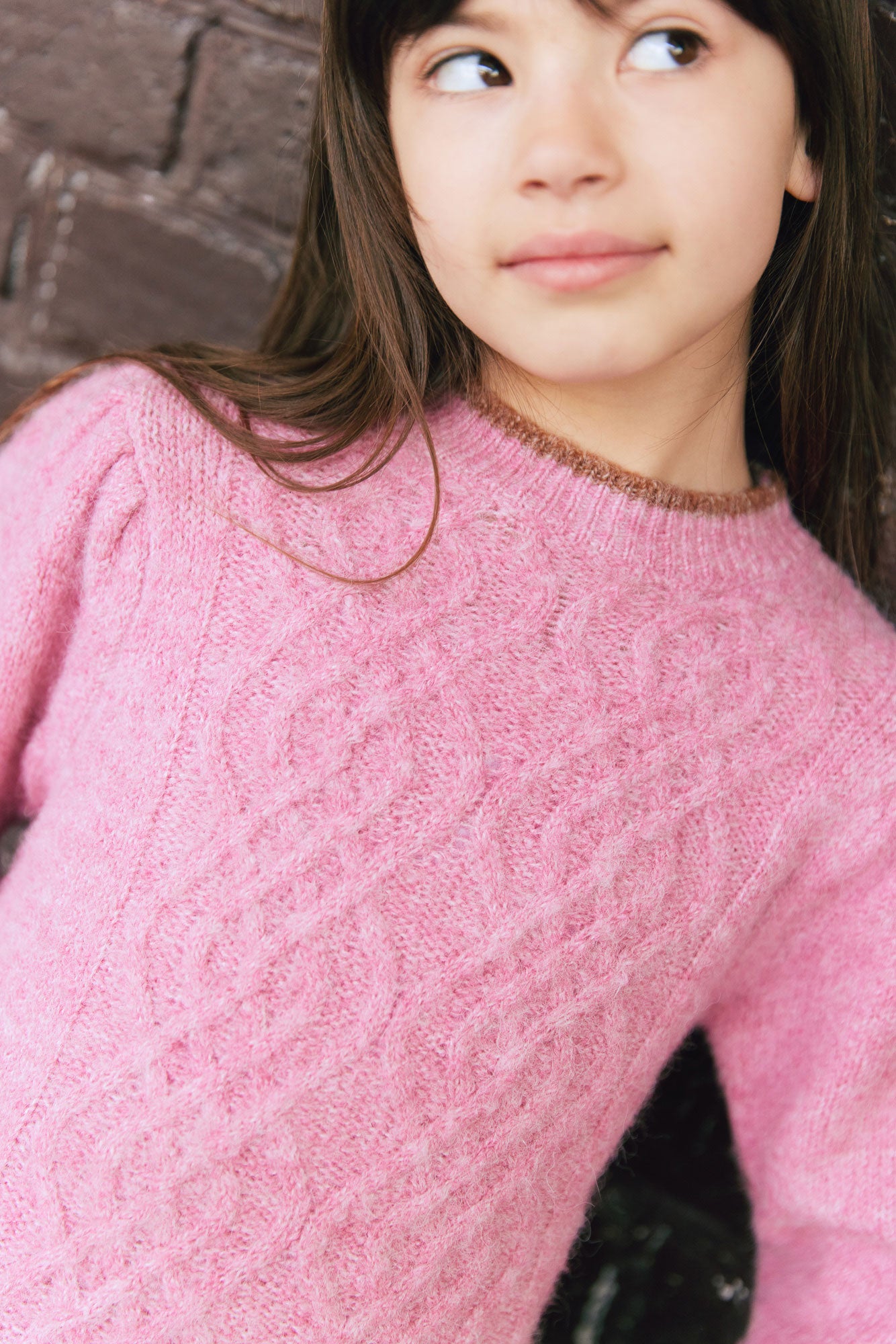Pull - Josie torsadé rose