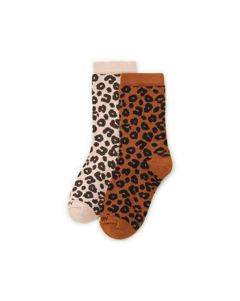 Chaussette - leo duo rose leopard - Image principale