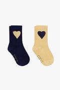 Lot of 2 Socks - Navy Bonton