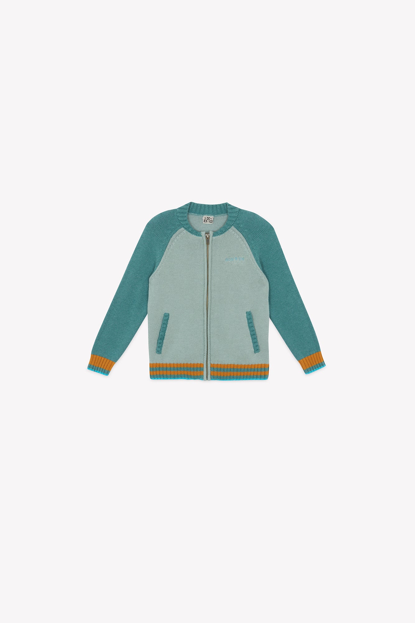 Cardigan - Teddy bonton vert clair