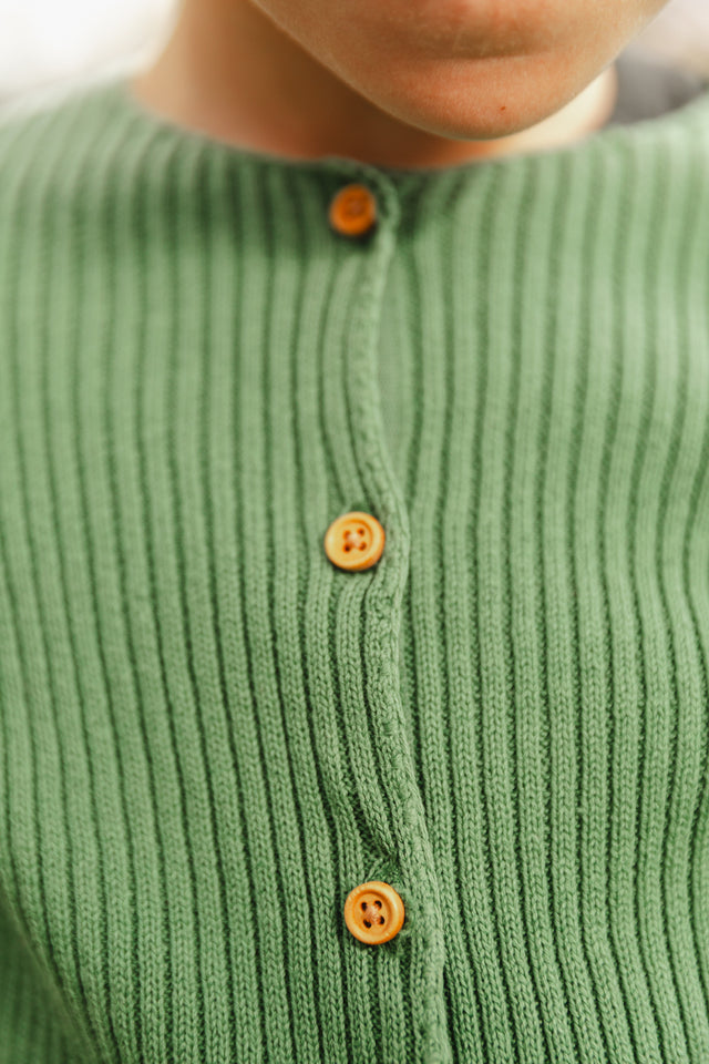 Cardigan - Sheep Green cotton - Image alternative