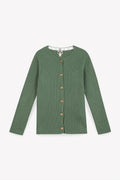 Cardigan - Sheep Green cotton