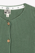 Cardigan - Mouton vert coton