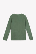 Cardigan - Mouton vert coton