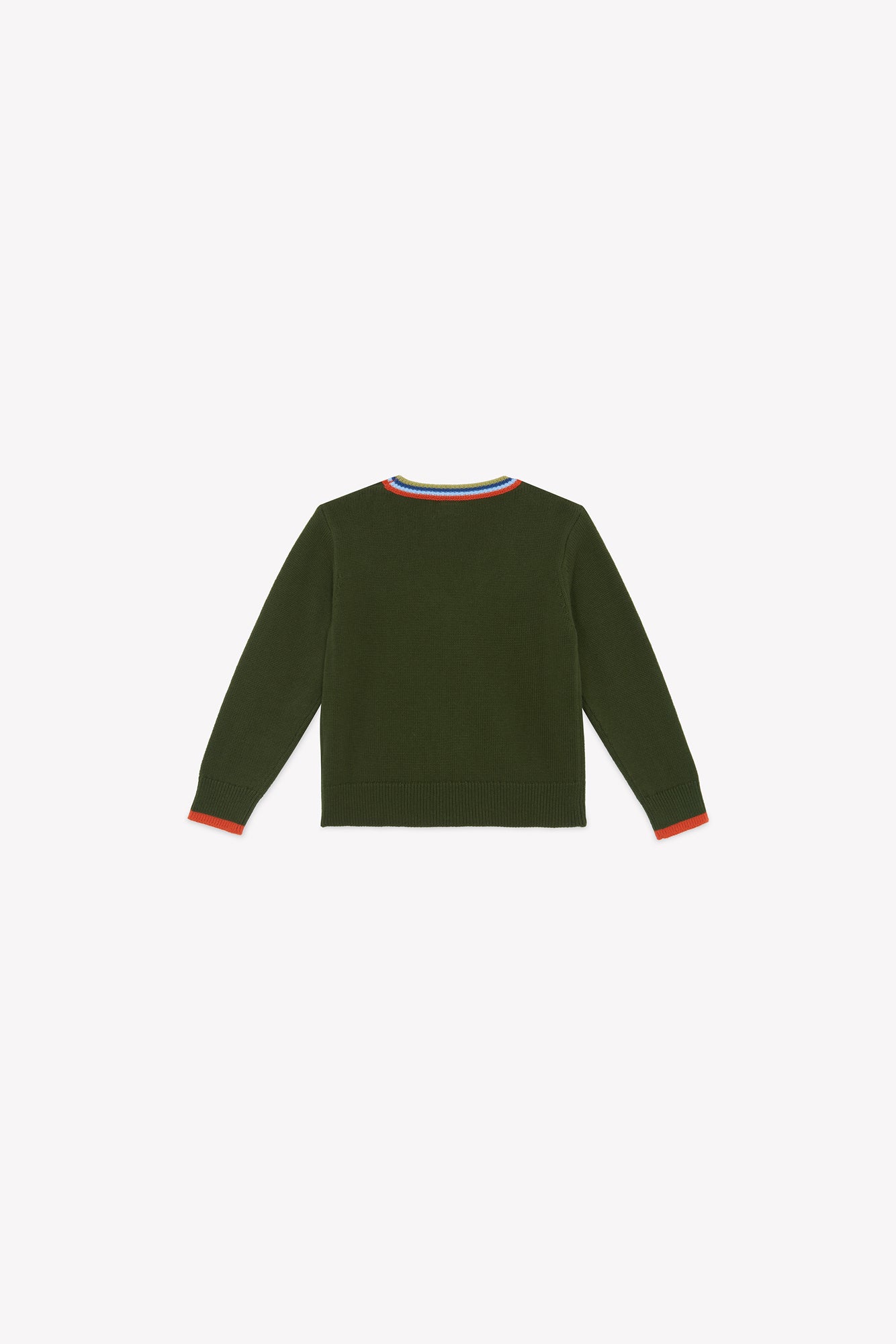 Cardigan - Tomy vert en coton