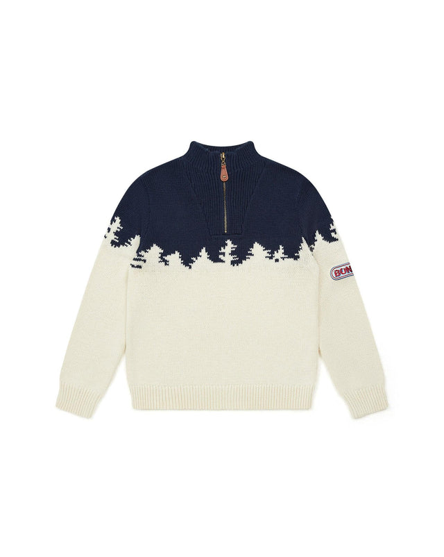 Pull - Sapin beige en tricot jacquard - Image principale