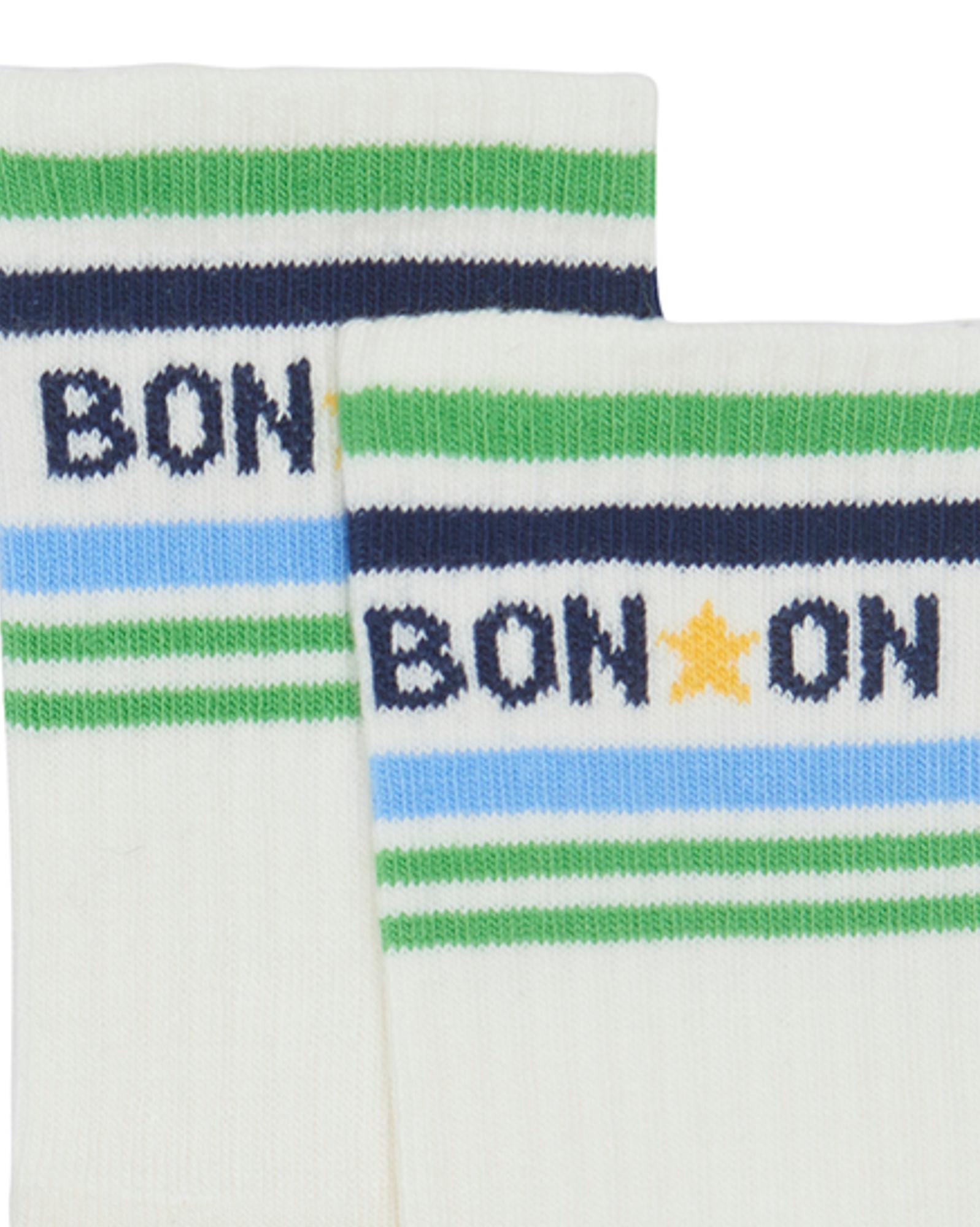 Chaussette badboy duo bleu maille jacquard