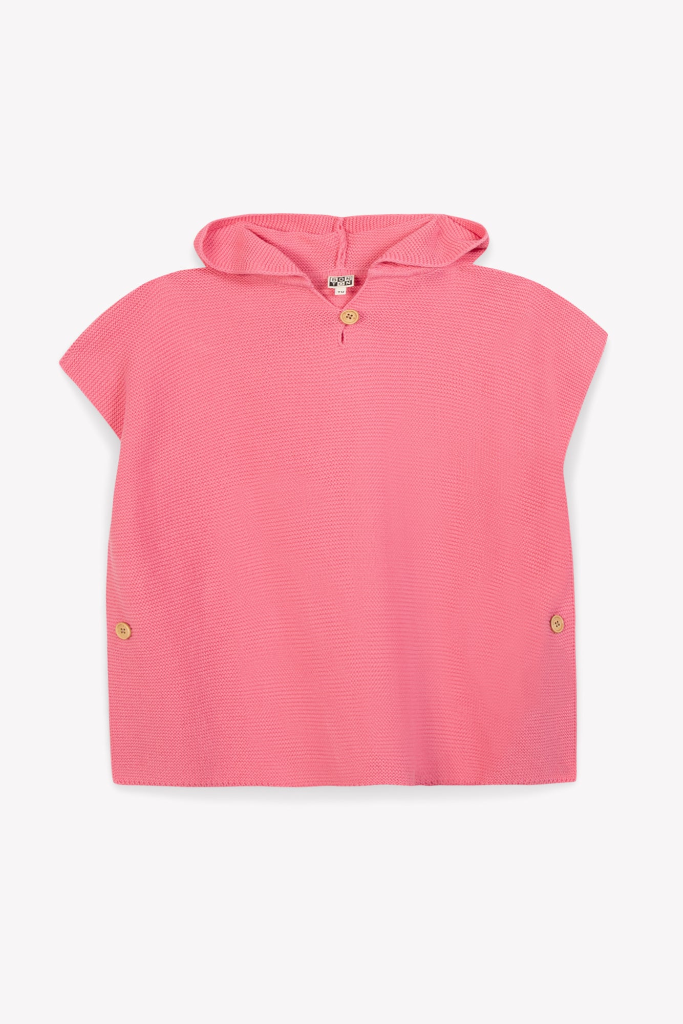 Poncho - Pink organic cotton