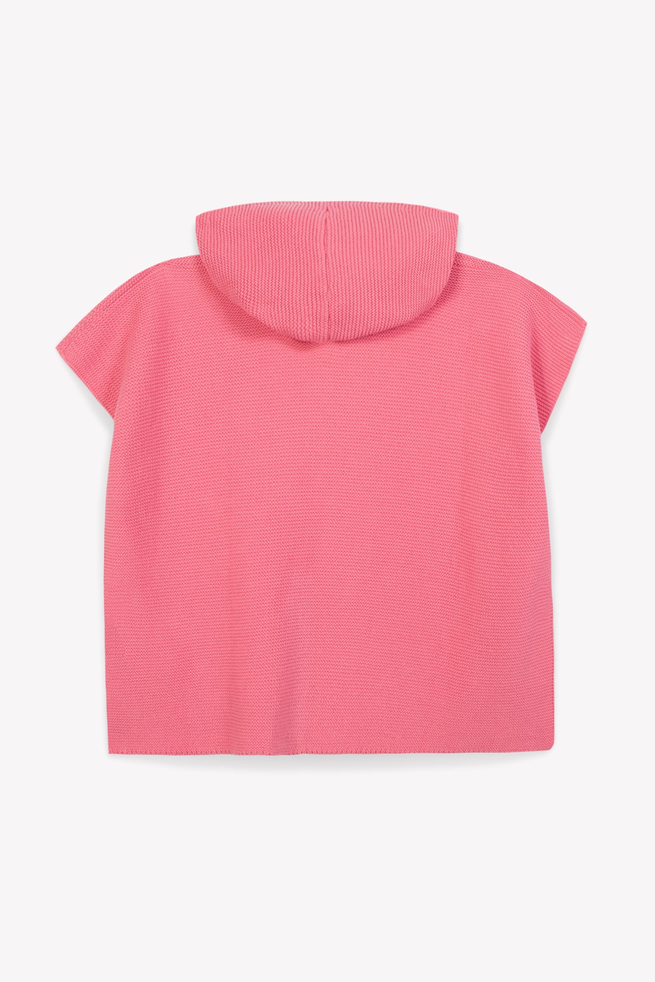 Poncho - Pink organic cotton