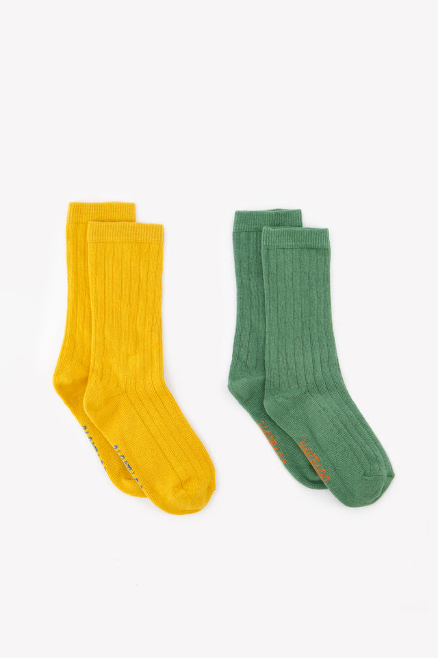 Socks - duo Yellow Green - Image principale